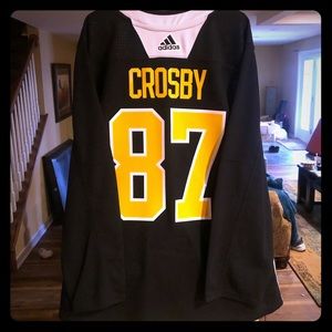 NWOT Crosby NHL Penguins Adidas Practice Jersey